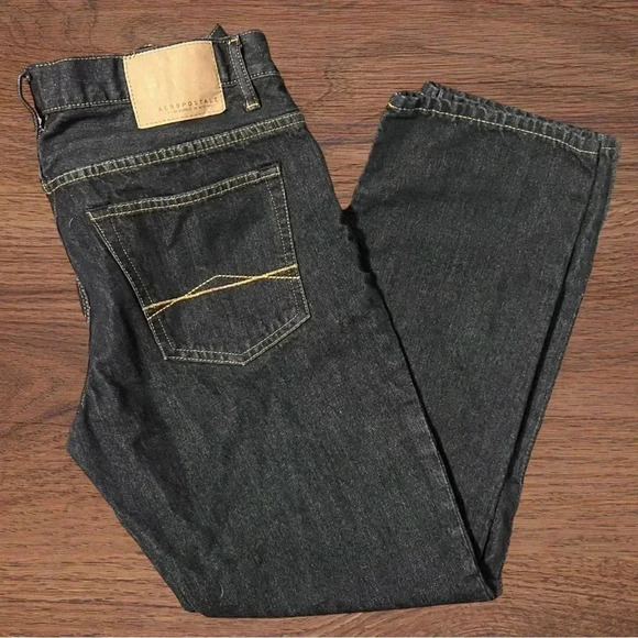 Aéropostale 32x30 Men’s Slim Straight Dark Wash Denim Jeans - Picture 5 of 6